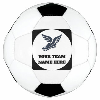 Bola De Futebol Customisable Soccer Team Winged Football Boot Logo
