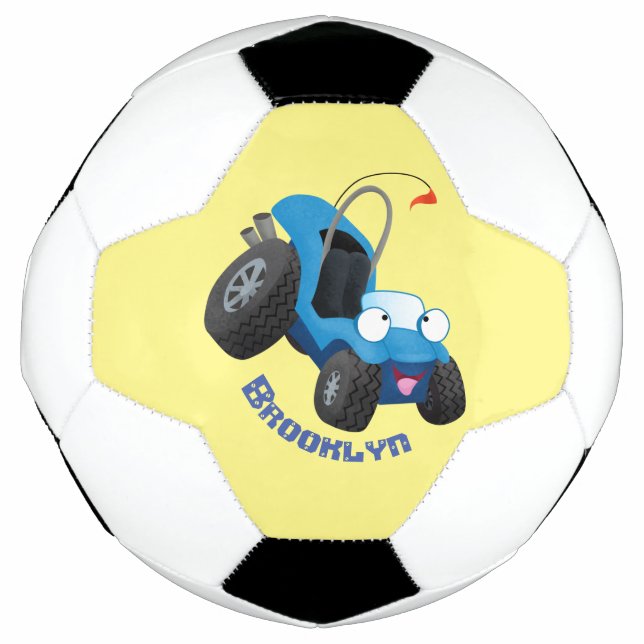 Bola De Futebol Cute dune buggy off road vehicle cartoon (Frente)