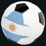 bola de futebol da Argentina Flag<br><div class="desc">adicionar texto ou carregar a sua própria imagem</div>