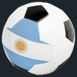 bola de futebol da Argentina Flag<br><div class="desc">adicionar texto ou carregar a sua própria imagem</div>