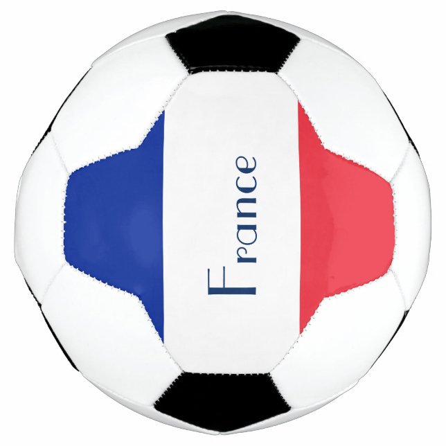 Bola de Futebol da Bandeira Francesa (Frente)