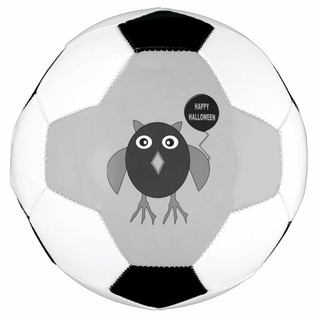 Bola de Futebol da Coruja do Halloween (Frente)
