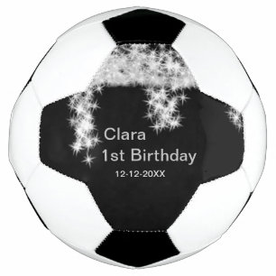 Bola De Futebol Data de aniversário do nome da adição de brilho pr