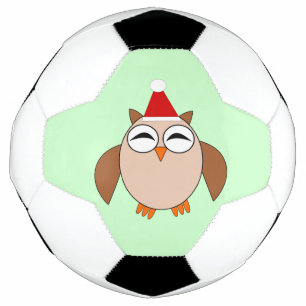 Bola de Futebol de Coruja de Natal