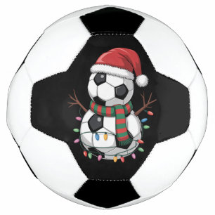 Bola de Futebol de Natal Luzes de Boneco de Neve C
