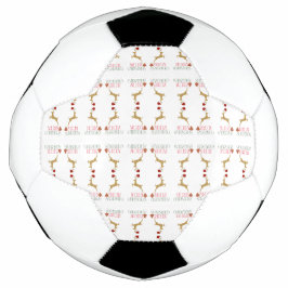 Bola de Futebol de Natal Moderno