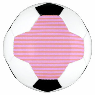 Bola de Futebol de Stripe Rosa