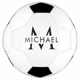 Bola de Futebol Des com Nome Monograma Personaliza