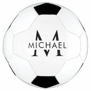 Bola de Futebol Des com Nome Monograma Personaliza