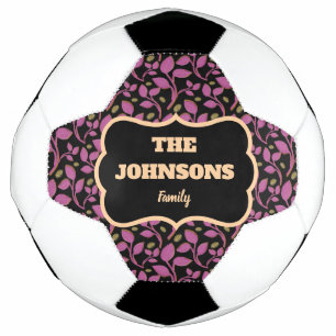 Bola De Futebol Desenho personalizado do nome da família botânica 