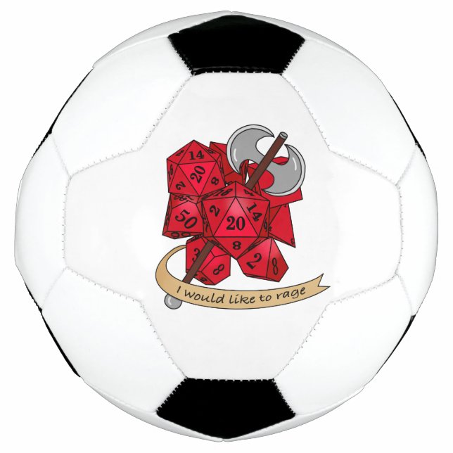 Bola De Futebol Design de Dice Barbary (Frente)