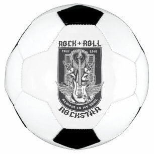 Bola De Futebol Design de Guitar Rock