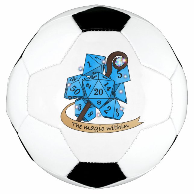 Bola De Futebol Design do Sorcerer Dice (Frente)