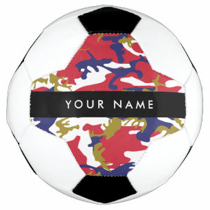 Bola De Futebol Dia da Independência Camuflagem Seu nome Personali