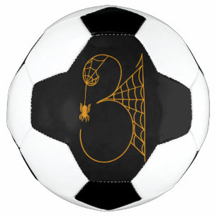 Bola De Futebol Dia das Bruxas 31 Teias de Aranha