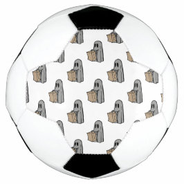 Bola De Futebol Dia das Bruxas, Fantasma Cinza Fofo, Doce ou Trave
