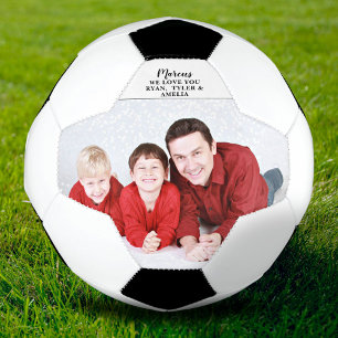 Bola De Futebol Dia do Pai, Foto Personalizada Moderna de Anivers