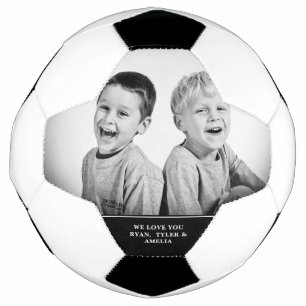 Bola De Futebol Dia dos Pais Moderno Foto Personalizada