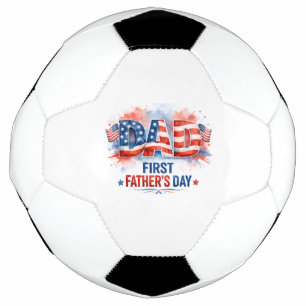 Bola De Futebol Dia dos Pais Patriótico