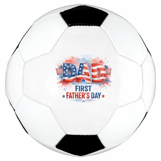 Bola De Futebol Dia dos Pais Patriótico (Frente)