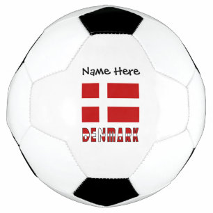 Bola De Futebol Dinamarca Bandeira Dinamarquesa Personalizada