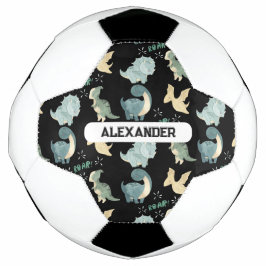 Bola De Futebol Dinossauro Personalizado de Nome Personalizado
