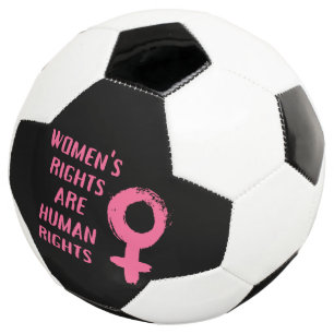 Bola De Futebol Direitos das mulheres são direitos humanos