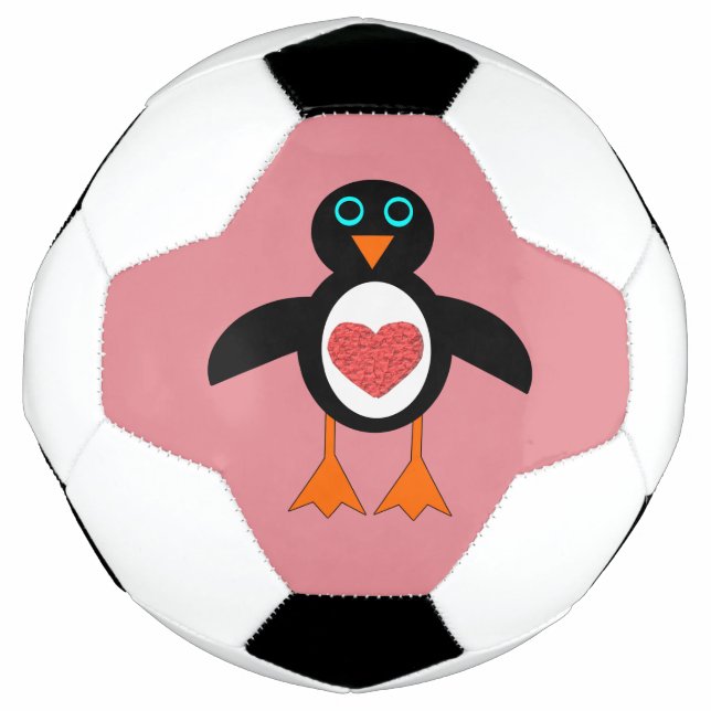 Bola de Futebol do Coração de Amor Bonito (Frente)