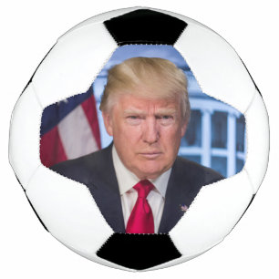 Bola De Futebol Donald Trump Retrato Presidencial Oficial