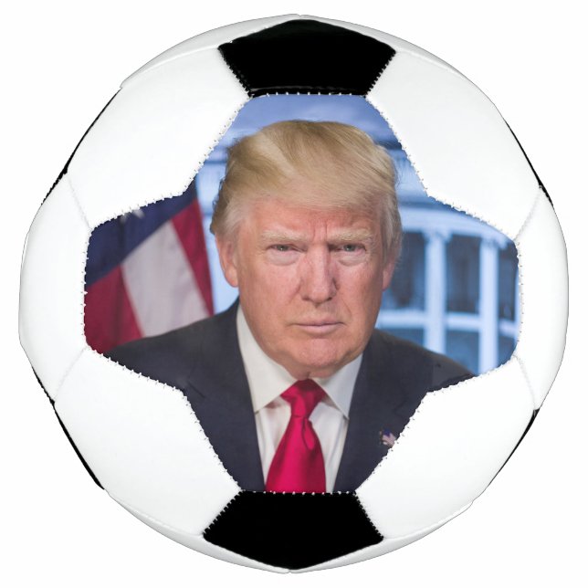 Bola De Futebol Donald Trump Retrato Presidencial Oficial (Frente)