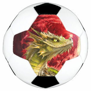 Bola De Futebol Dragão na Lua Sangrenta