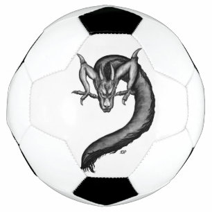 Bola De Futebol Dragão no estilo de tatuagem