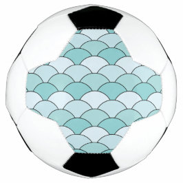 Bola De Futebol Dragon Scales, Fans, Waves, Seigaiha, Blue