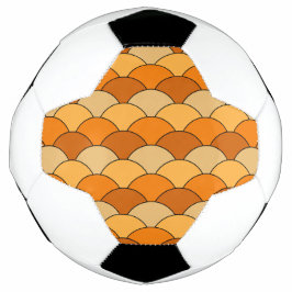 Bola De Futebol Dragon Scales, Fans, Waves, Seigaiha, Orange