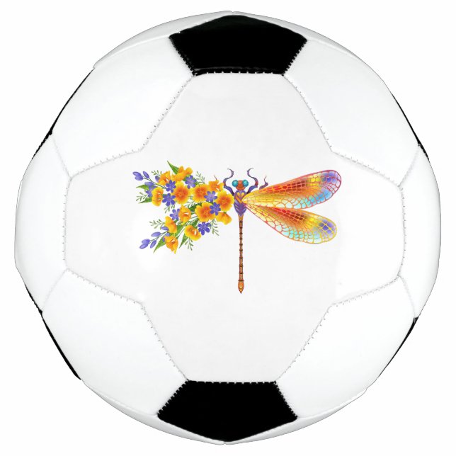 Bola De Futebol Dragonfly Amarelo (Frente)