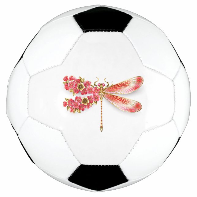 Bola De Futebol Dragonfly com joalheria sakura (Frente)