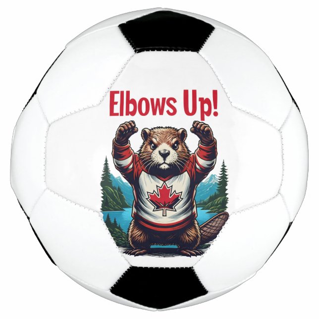 Bola De Futebol Elbows Up Canadá (Frente)