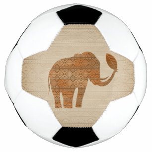 Bola De Futebol Elefante - Design de Arte Tribal