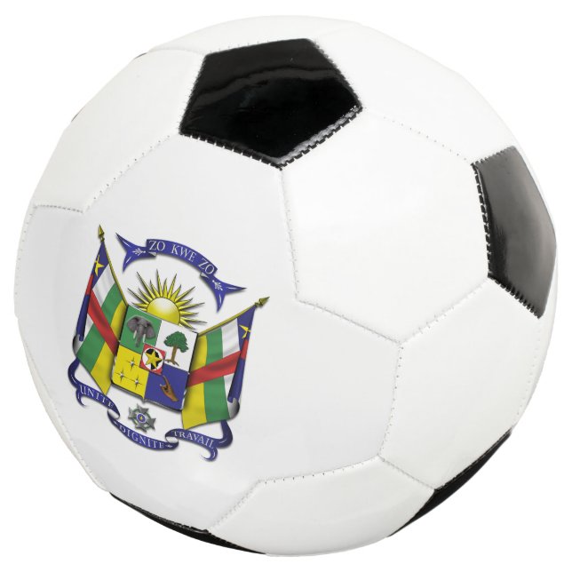 Bola De Futebol emblema central da república africana (Três quartos)