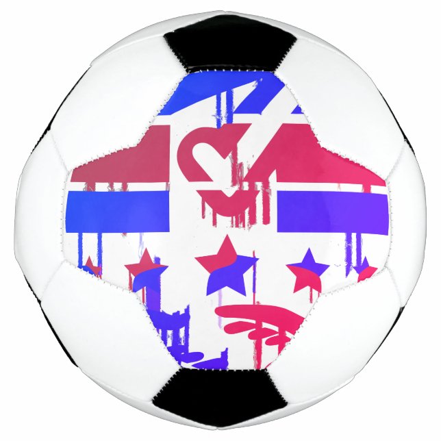 Bola De Futebol Emblema criativo do empoderamento e da representaç (Frente)