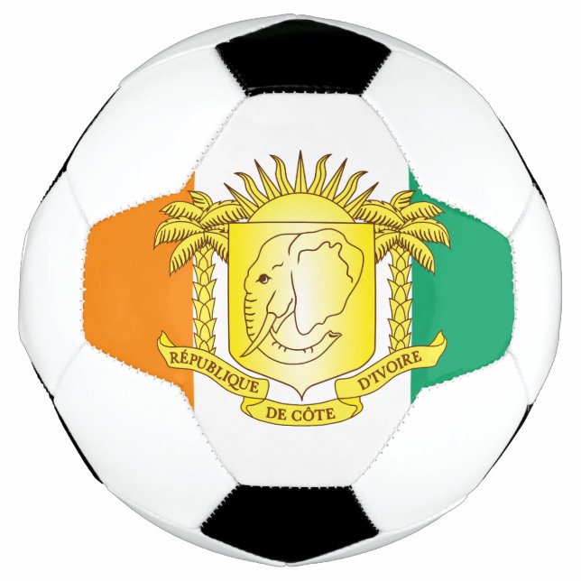 Bola De Futebol emblema da costa do marfim (Frente)