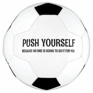 Bola De Futebol Empurre-se - Citações Motivacionais Gym