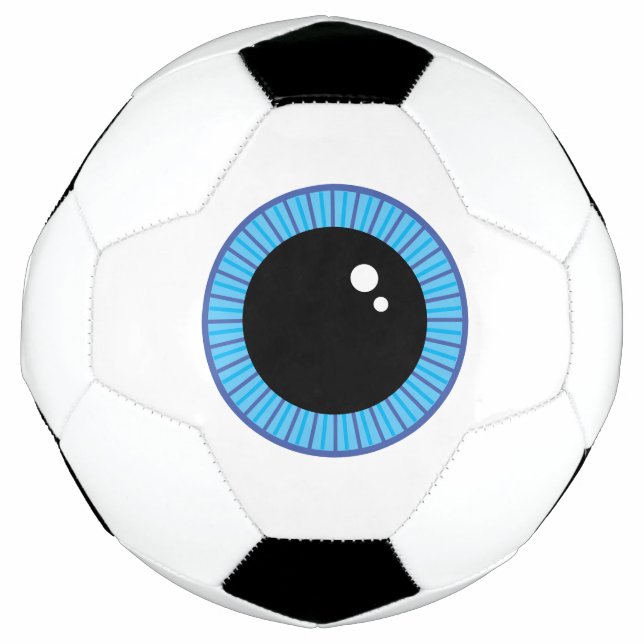 Bola De Futebol Engraçada Gelada Azul (Frente)