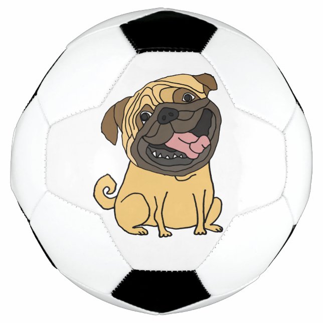 Bola De Futebol Engraçado Engraçado Cachorro Cachorro (Frente)