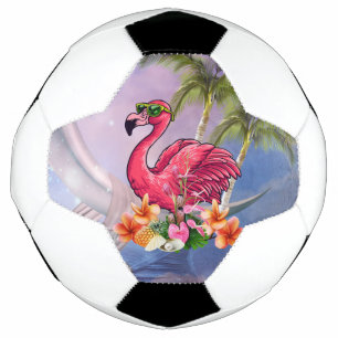 Bola De Futebol Engraçado flamingo