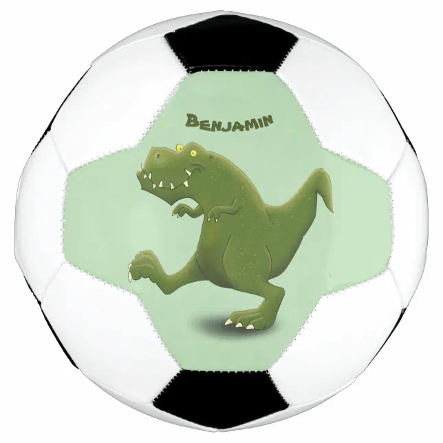 Bola De Futebol Engraçado humor de desenho animado de T rex dinoss
