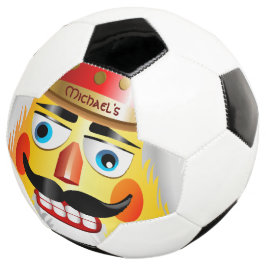Bola De Futebol Engraçado Soldado De Brinquedo Nutcracker Com bigo