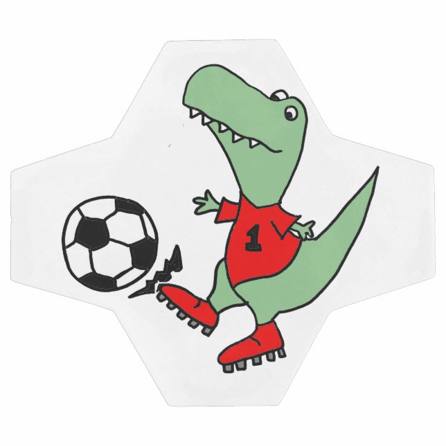 Bola De Futebol Engraçado humor de desenho animado de T rex dinoss