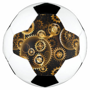 Bola De Futebol Engrenagens de latão Steampunk perfeitas