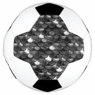 Bola De Futebol Escalas Pretas e Brancas de Queda